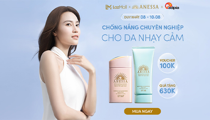 [LAZADA x Anasse]  Bộ đôi chống nắng dưỡng da kiềm dầu