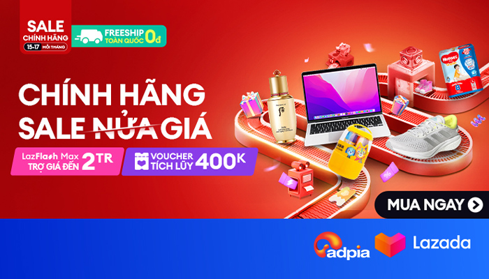 [LAZADA] Chính hãng sale nửa giá