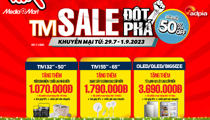 [MEDIAMART] Sale đột phá - Giảm giá không phanh