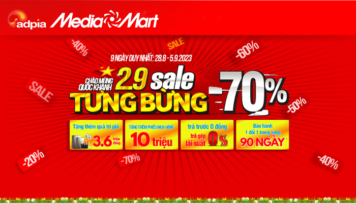 [MEDIAMART] Sale tưng bừng - Mừng đại lễ