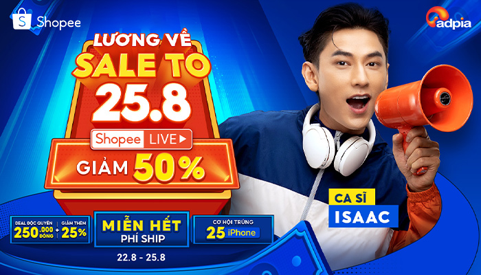 [SHOPEE] Lương về sale to 25.08
