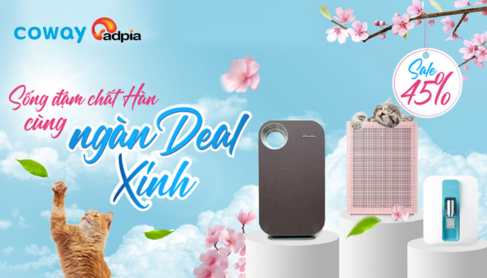 [COWAY] Sống đậm chất Hàn cùng ngàn deal xinh