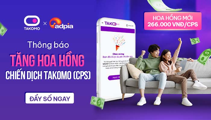 [TAKOMO] Thông báo tăng hoa hồng chiến dịch