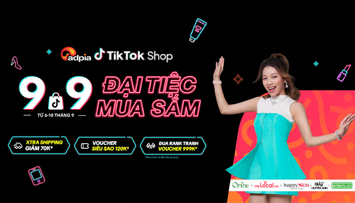 [TIKTOKSHOP]  9.9 Đại tiệc mua sắm