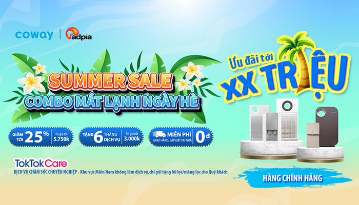 [COWAY] Summer sale - Combo mát lạnh ngày hè