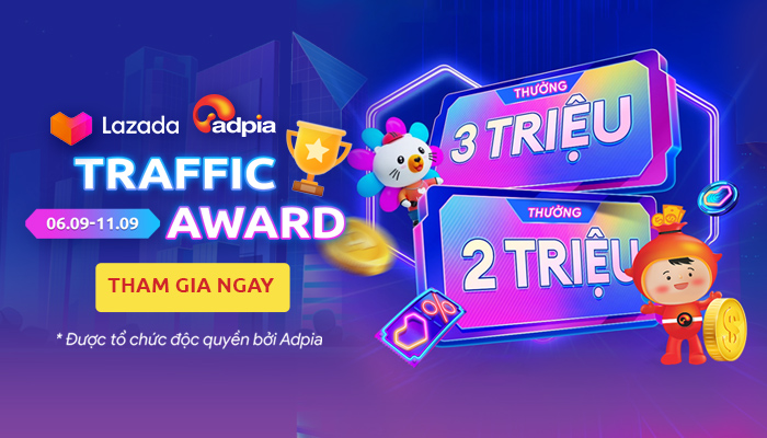 [LAZADA] Thưởng theo traffic nhận quà ngay