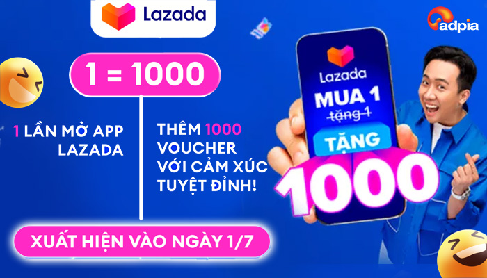 [LAZADA] Special Event - Mua 1 tặng 1000