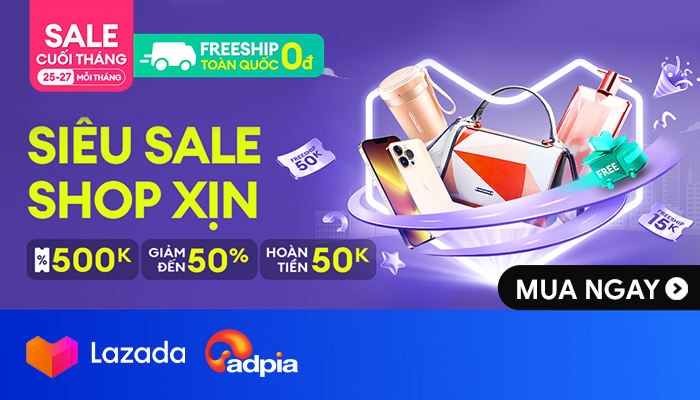 [LAZADA] Sale cuối tháng - Siêu sale shop xịn