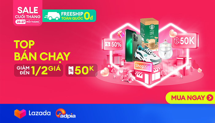 [LAZADA] Sale cuối tháng - Siêu shop xịn
