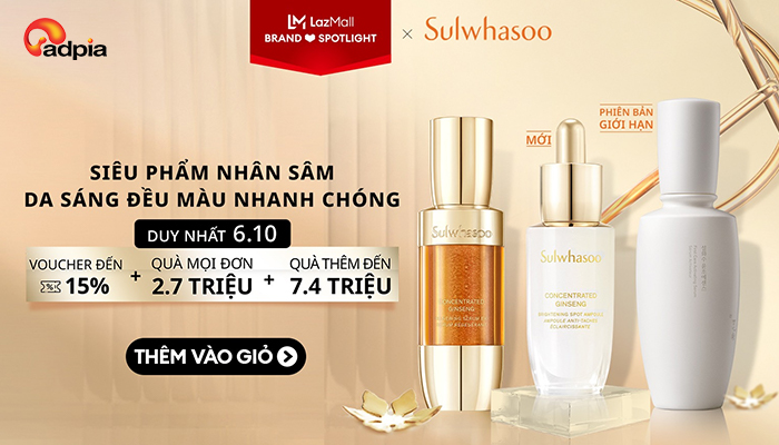 [LAZADA] Siêu phẩm nhân sâm - Da sáng đều màu nhanh chóng