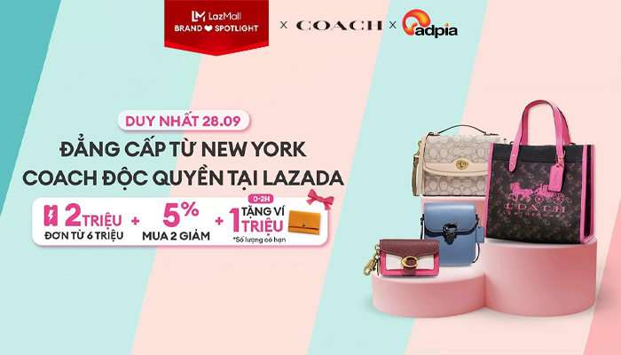 [LAZADA] Đẳng cấp từ Newyork - Coach độc quyền ưu đãi