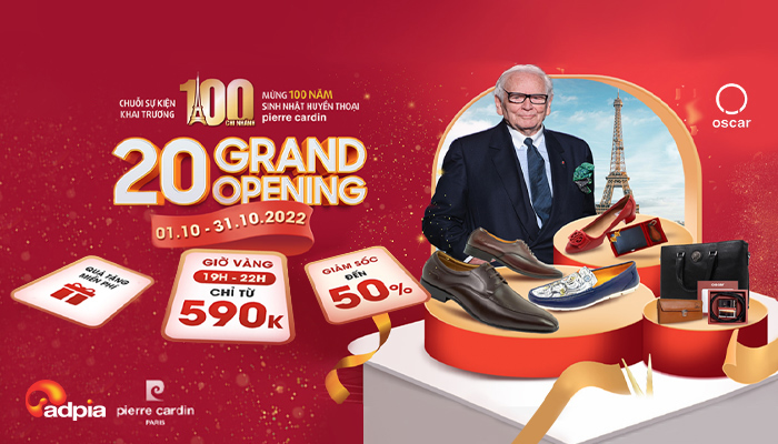 [PIERRE CARDIN] Khai trương hoành tráng - Vạn ưu đãi vàng