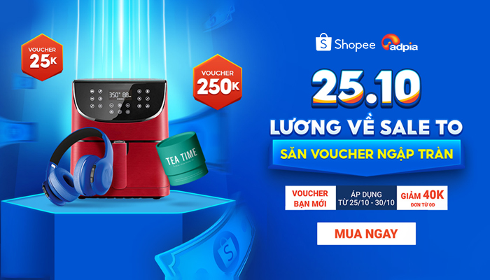 [SHOPEE] Săn sale 25.10 - Lương về sale to