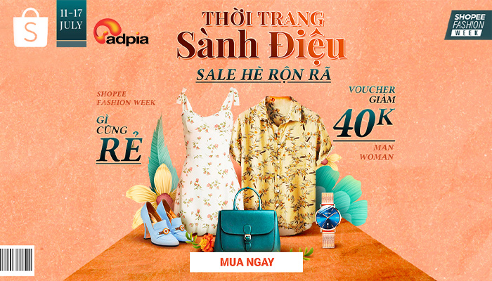 [SHOPEE] Thời trang sành điệu - Sale hè rộn rã