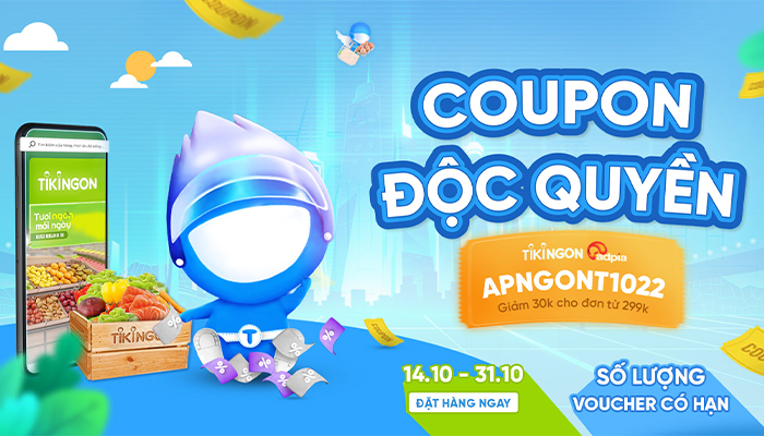 [TIKI] Mã giảm giá độc quyền ADPIA x TIKINGON