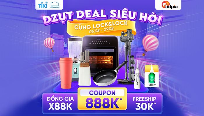 [TIKI] Dzựt Deal Siêu Lời cùng Lock&Lock  - Giảm đến 50% ++
