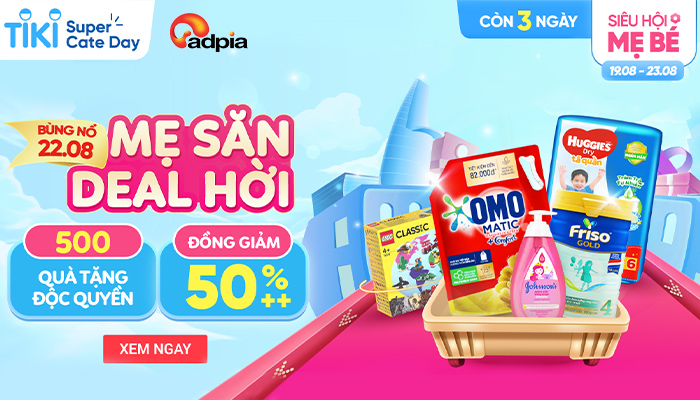 [TIKI] Siêu hội mẹ bé - Mẹ săn deal hời