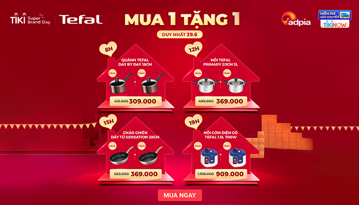 [Tiki] Ngày gia đình - Tefal sale linh đình