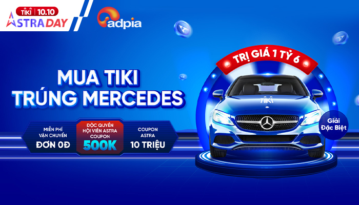 [TIKI] 10.10 bùng nổ siêu Sale Astra