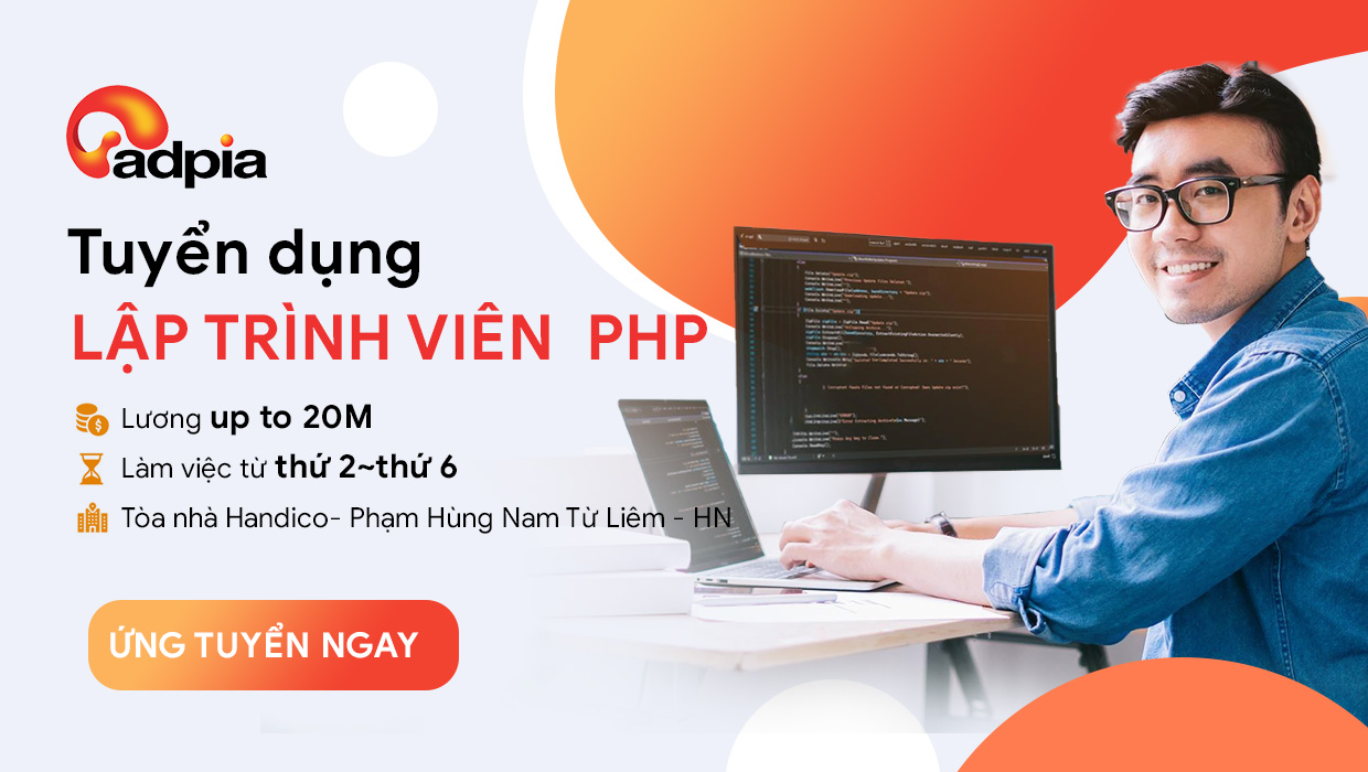 Thông báo Tuyển dụng Lập Trình Viên PHP (PHP Dev) JavaScript, Laravel