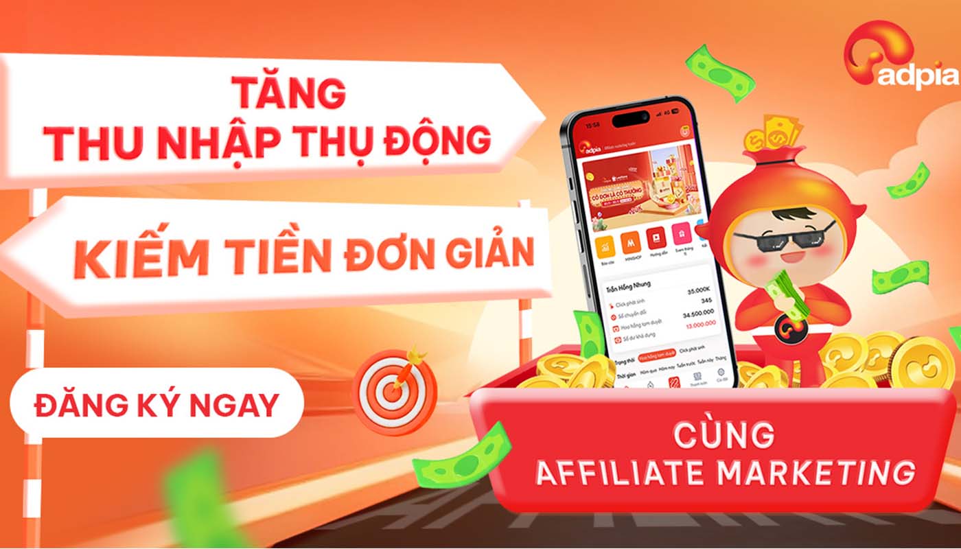 Website kiếm tiền online với affiliate marketing
