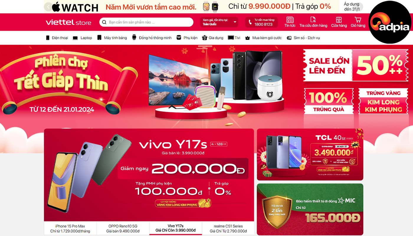 top những cửa h&agrave;ng điện thoại uy t&iacute;n viettel store