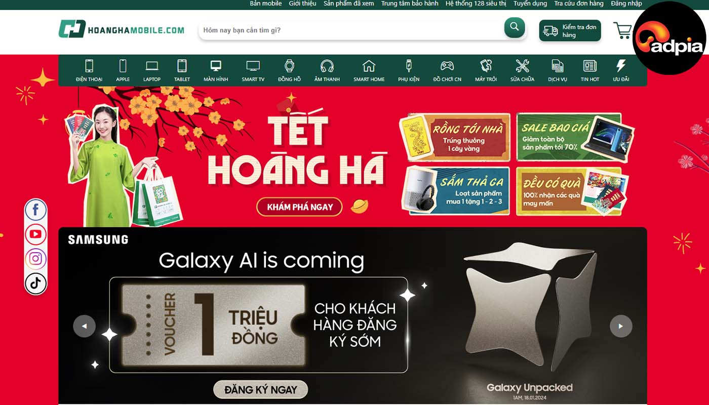 top những cửa h&agrave;ng điện thoại uy t&iacute;n Ho&agrave;ng H&agrave; Mobile