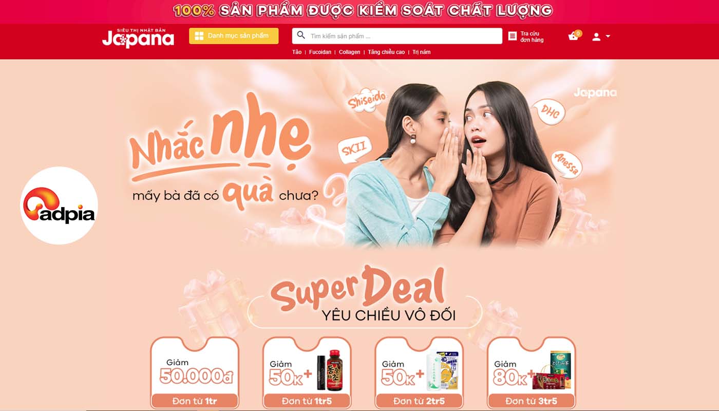 Những m&oacute;n qu&agrave; tặng ng&agrave;y quốc tế phụ nữ 8/3 Japana