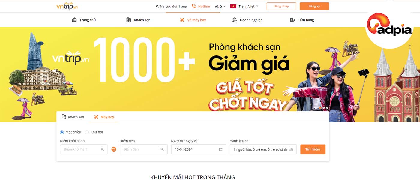 đặt ph&ograve;ng kh&aacute;ch sạn uy t&iacute;n c&ugrave;ng vntrip