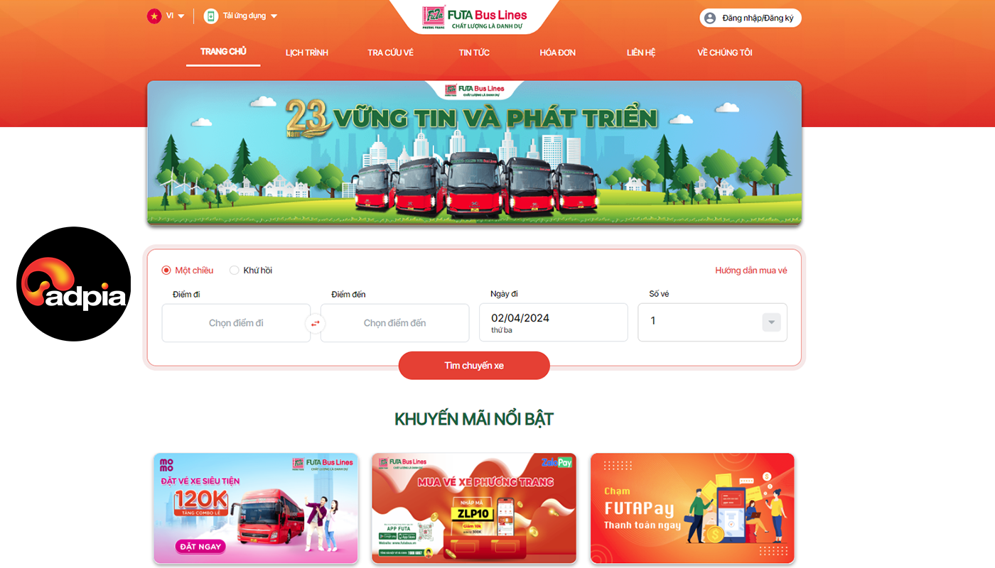Cách đặt vé xe Phương Trang online giá rẻ, uy tín tại bến xe miền tây