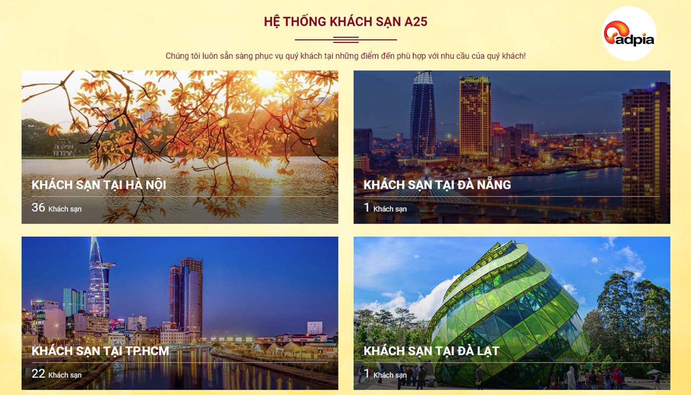 Hệ thống khách sạn A25 Hotel - Thương hiệu đã được khẳng định