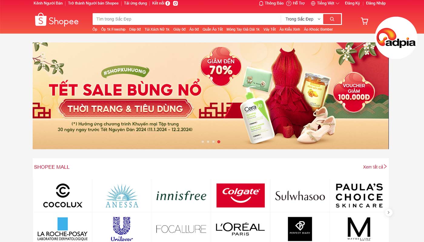 sản phẩm v&agrave; ng&agrave;nh h&agrave;ng b&aacute;n chạy tr&ecirc;n Shopee
