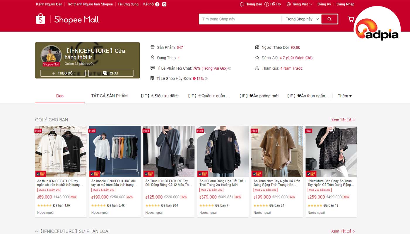 Shop nước ngo&agrave;i tr&ecirc;n Shopee IFNICEFUTURE