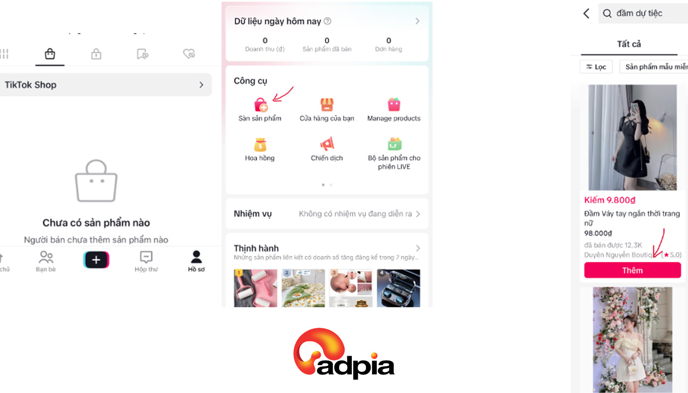 Thêm sản phẩm khi làm affiliate tiktok Thêm sản phẩm khi làm affiliate tiktok