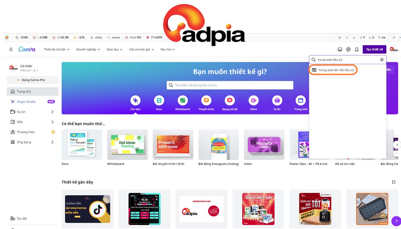 Hướng dẫn cách tạo link bio trên tiktok Hướng dẫn cách tạo link bio trên tiktok