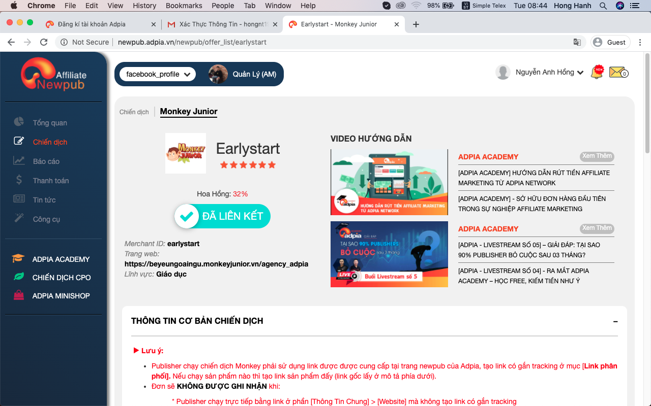 Hướng dẫn l&agrave;m affiliate marketing cho người mới bắt đầu