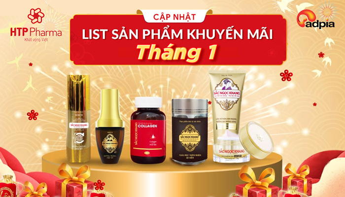 [HTPPHARMA] CẬP NHẬT LIST SẢN PHẨM KHUYẾN MÃI THÁNG 1