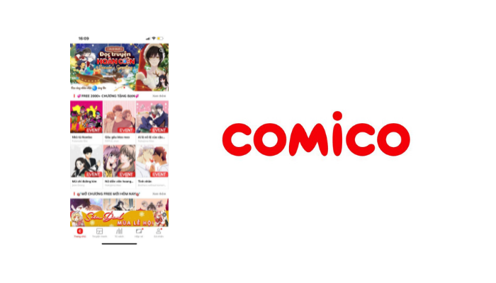 Chiến dịch tải app Comico với mức hoa hồng hấp dẫn