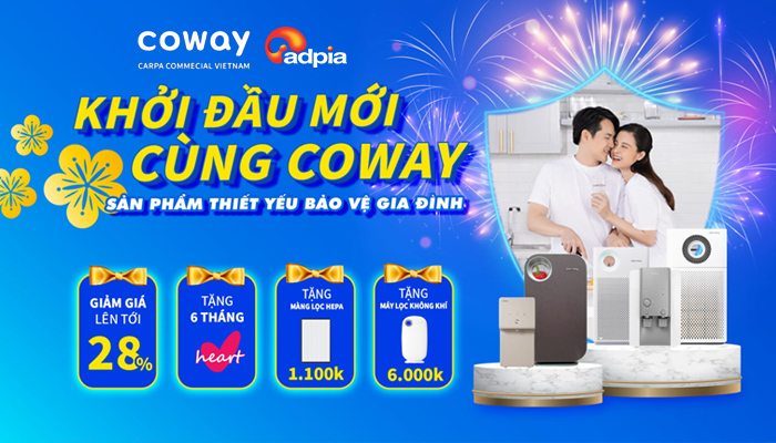 [COWAY] KHỞI ĐẦU MỚI CÙNG COWAY - AN TÂM SỐNG KHỎE