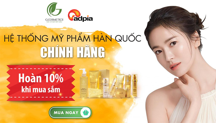 [G.COMETICS] SIÊU SALE UP TO ĐẾN 50% - HOÀN TIỀN 10% KHI MUA HÀNG