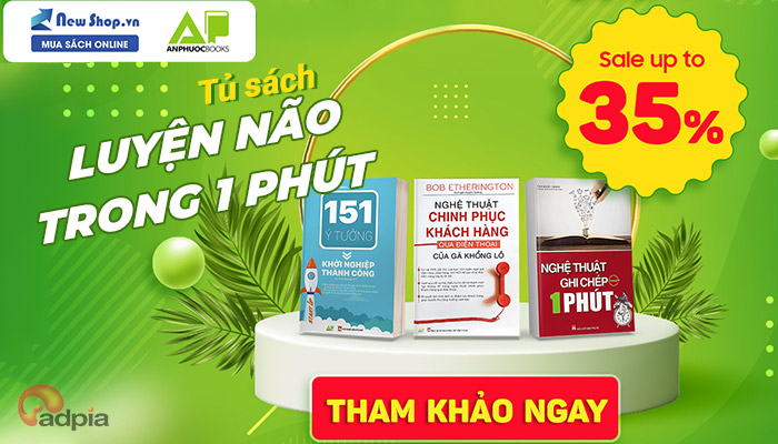 [NEWSHOP] TỦ SÁCH LUYỆN NÃO TRONG 1 PHÚT || GIẢM 35%