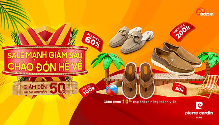[PIERRE CARDIN] Sale mạnh giảm sâu - Chào đón hè về