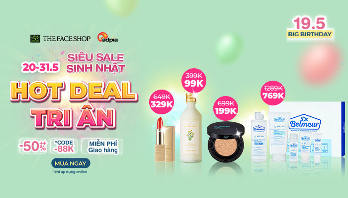 [THEFACESHOP] Sinh nhật rộn ràng - Ngàn lời tri ân