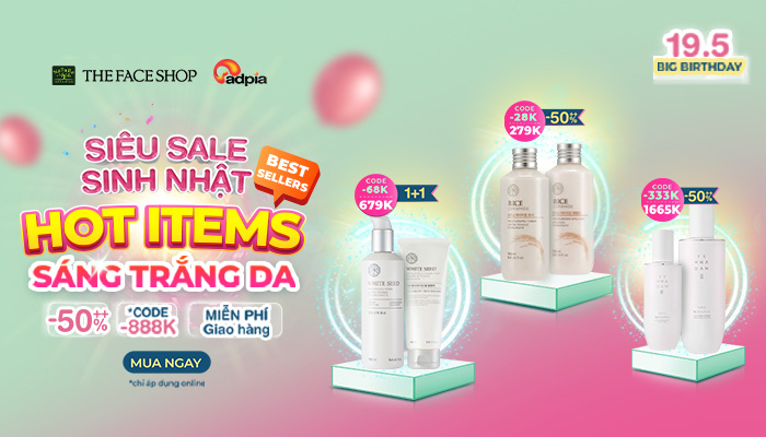 [THEFACESHOP] 19.5 Special day - Sinh nhật Thefaceshop 8 tuổi
