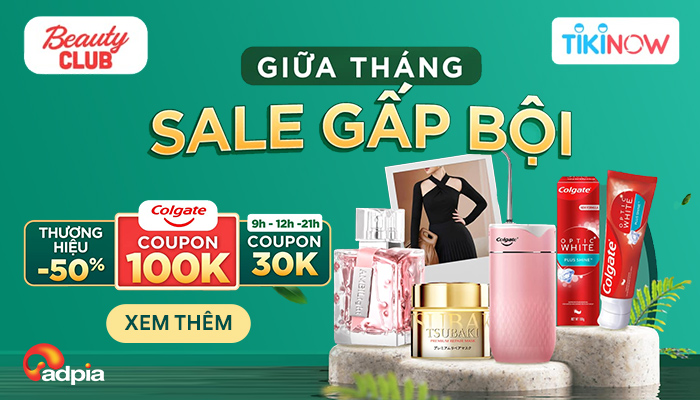 [TIKI] SALE GIỮA THÁNG - THƯƠNG HIỆU CHÍNH HÃNG GIẢM NỬA GIÁ SIÊU HỜI TỪ BEAUTY CLUB