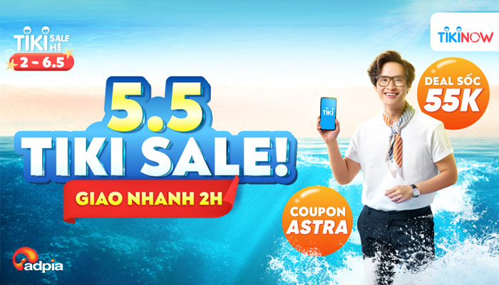 [TIKI] 5.5 Tiki sale! Sale giao nhanh