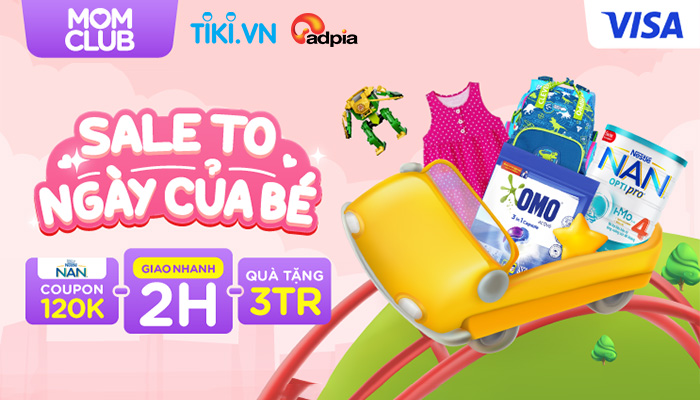 [TIKI] Sale to mừng ngày của bé