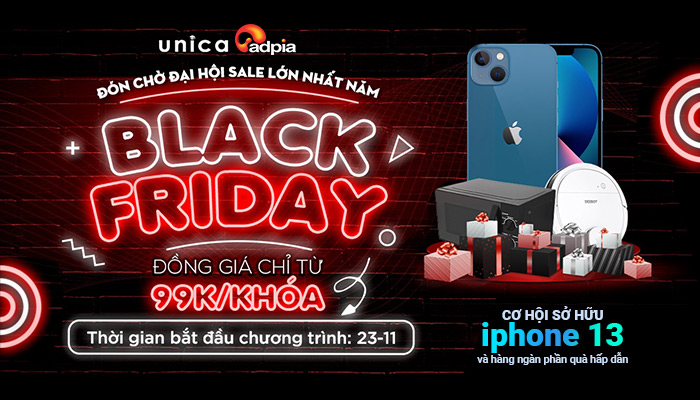 [UNICA] BLACK FRIDAY - ĐỒNG GIÁ CHỈ 99K/ KHÓA