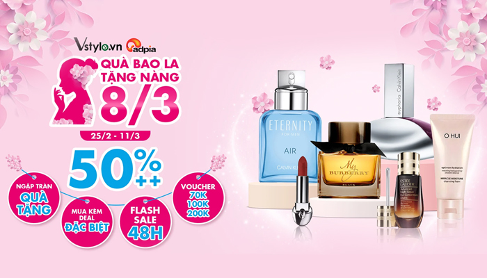 [VSTYLE] 8/3 - TRI ÂN PHÁI ĐẸP SALE ĐẾN 60%++