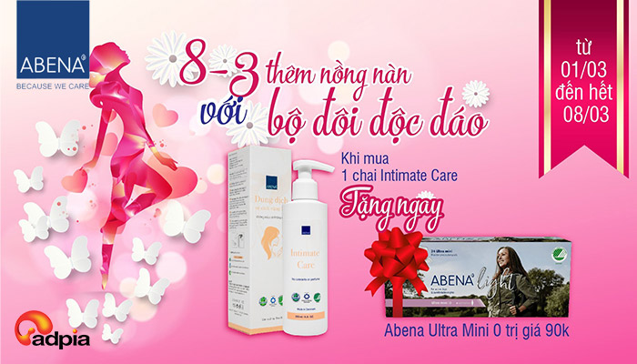 [ABENA] KHUYẾN MÃI 8/3 MUA 1 TẶNG 1 BỘ ĐÔI ĐỘC ĐÁO